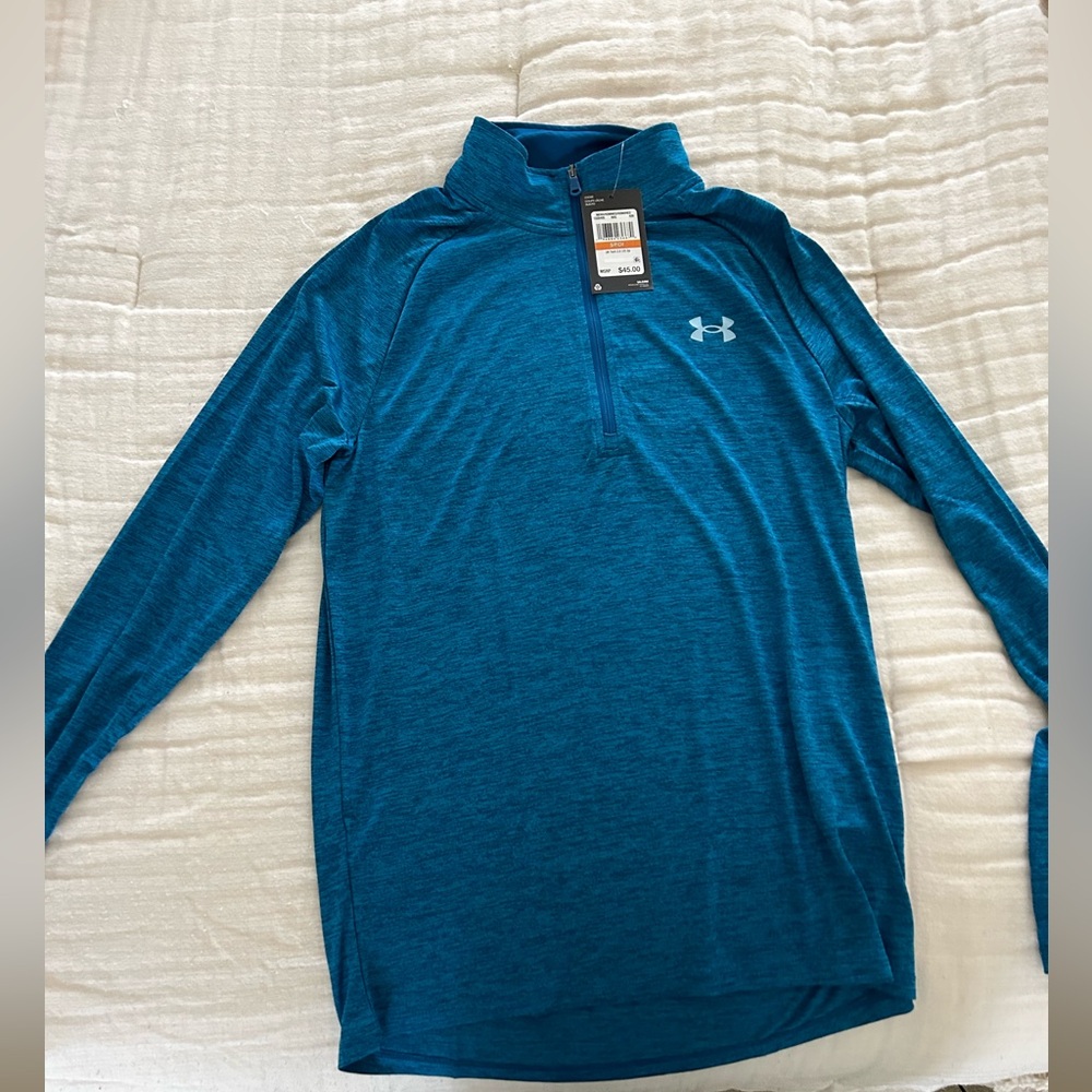 NWT Under Armour Men’s 1/4 Zip - Size Small - Blue